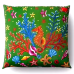 Almohada deorativa caballito de mar naranja