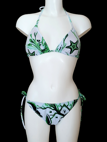 Bikini caballito de mar verde
