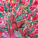 Obra de arte peces dorados