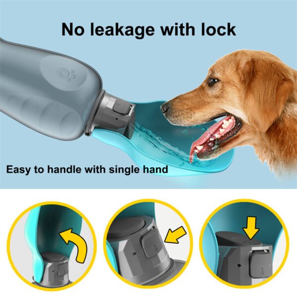 Botella de agua portátil para perros
